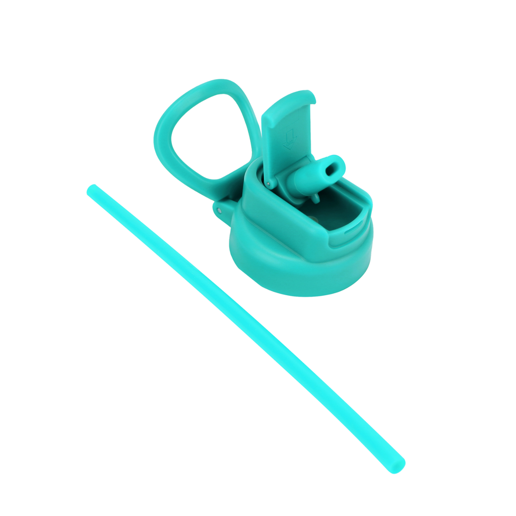 Straw Lid Turquoise Blue
