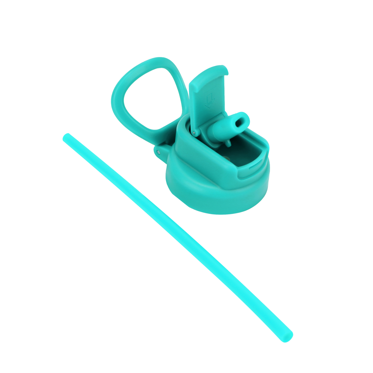 Straw Lid Turquoise Blue