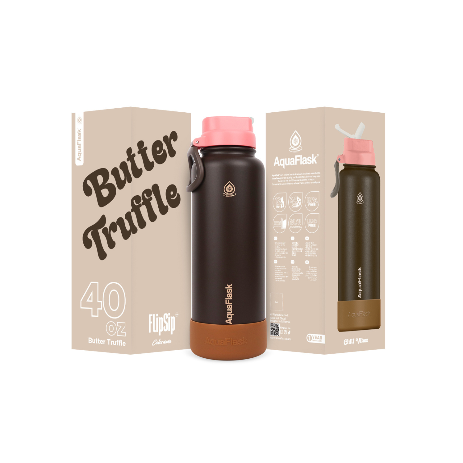 Colorwave Flip Sip 40oz Butter Truffle