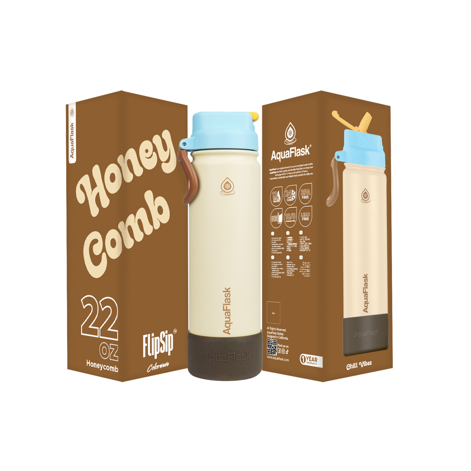 Colorwave Flip Sip 22oz Honey Comb