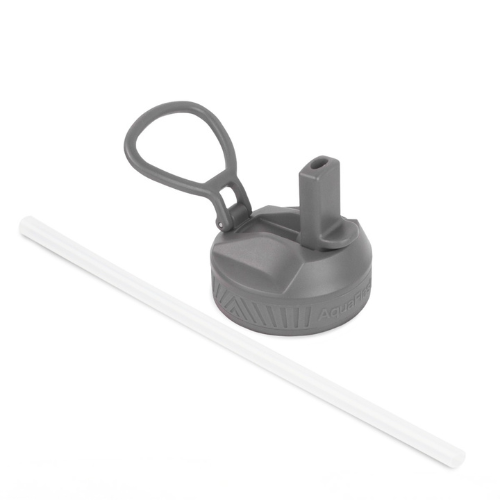 Straw Lid Stone Gray