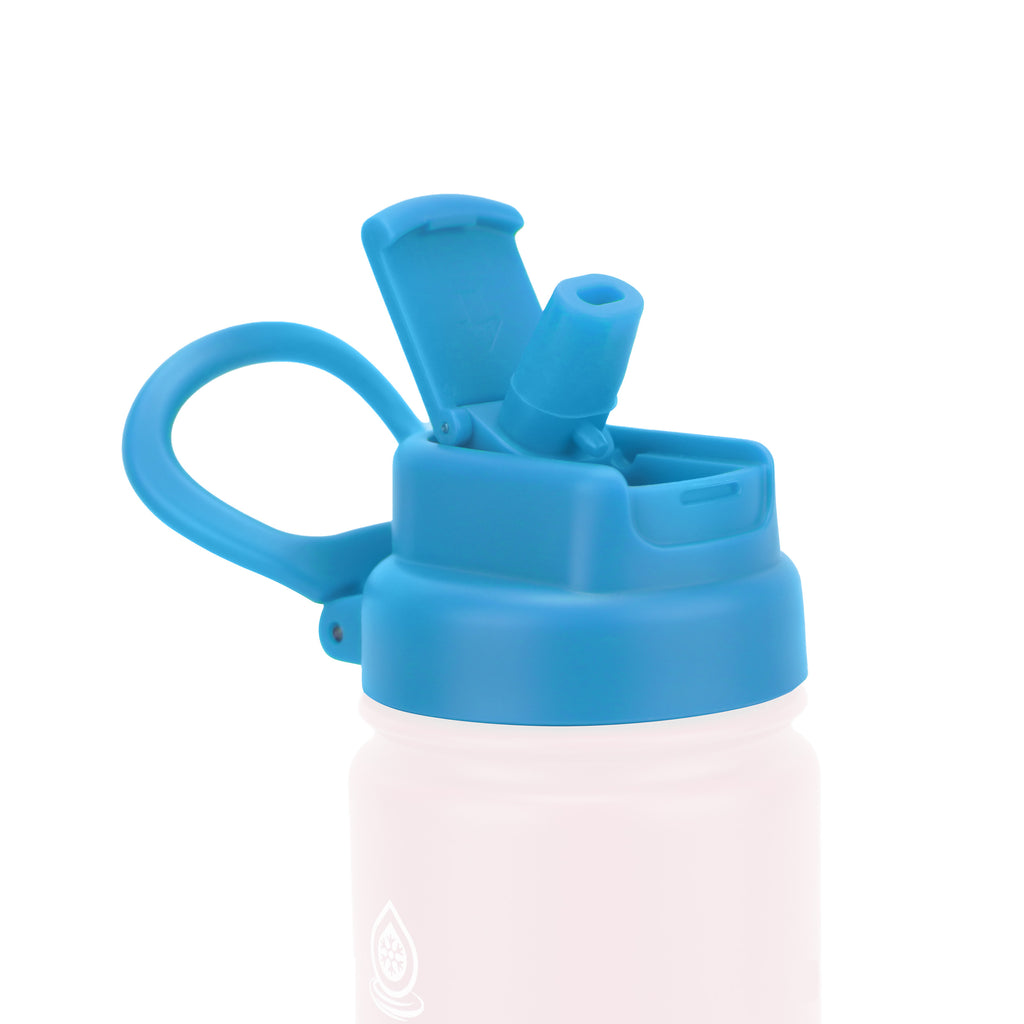 Straw Lid Malibu Blue