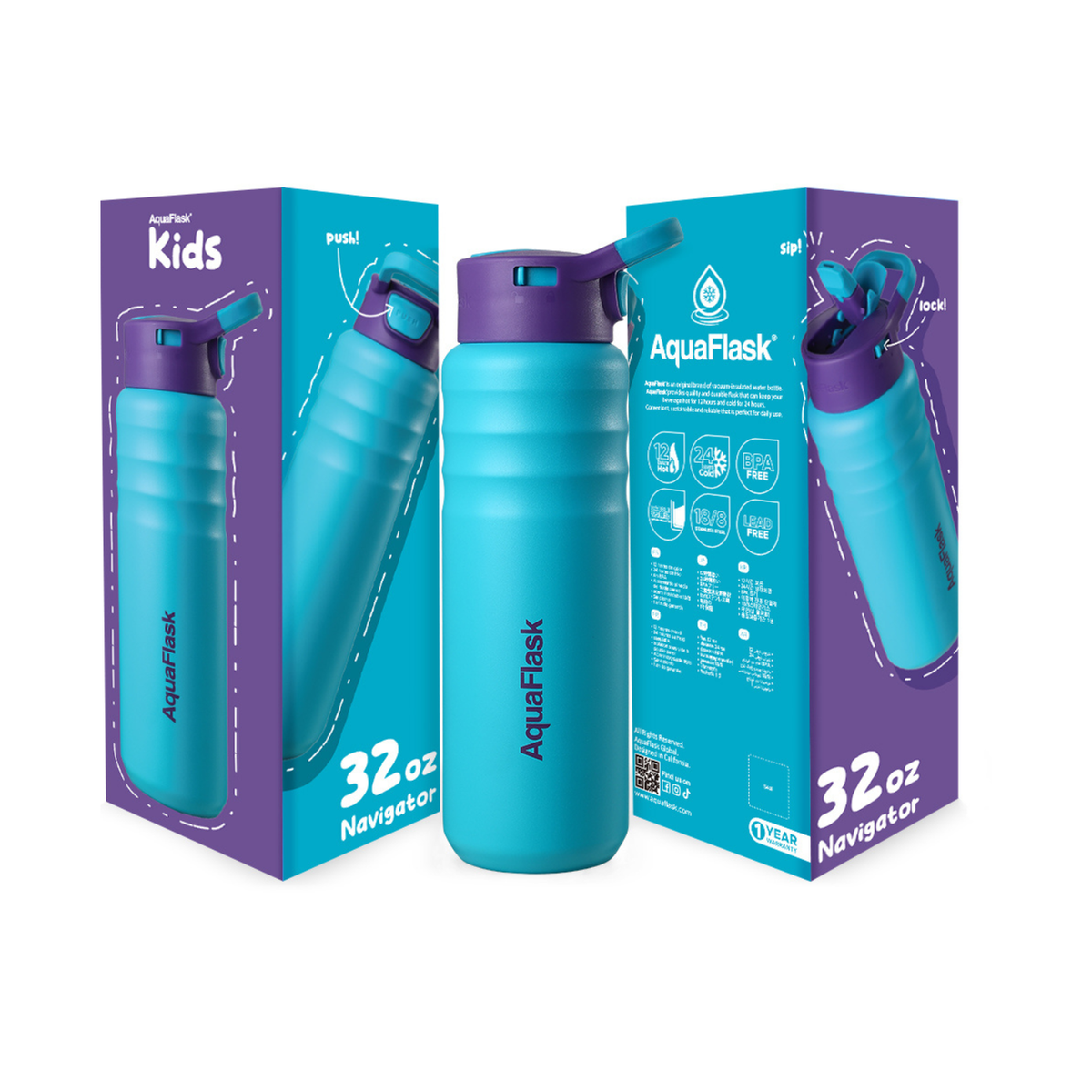 Kids Straw Sip 950ml (32oz) Navigator