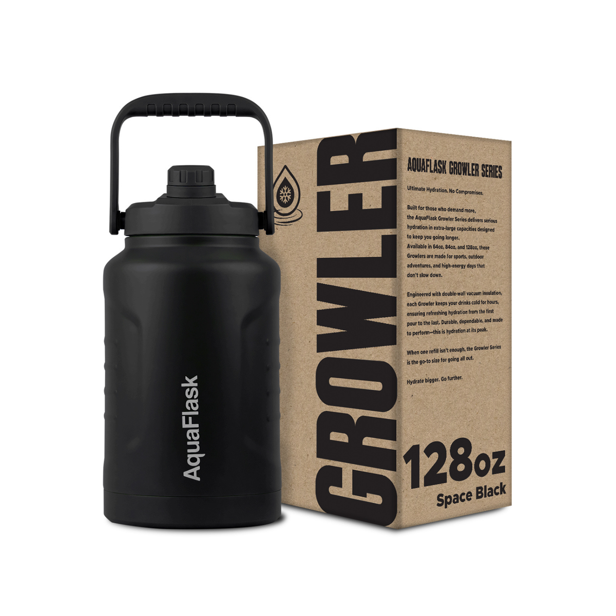 Core Active Growler 3.8L (128oz) Space Black