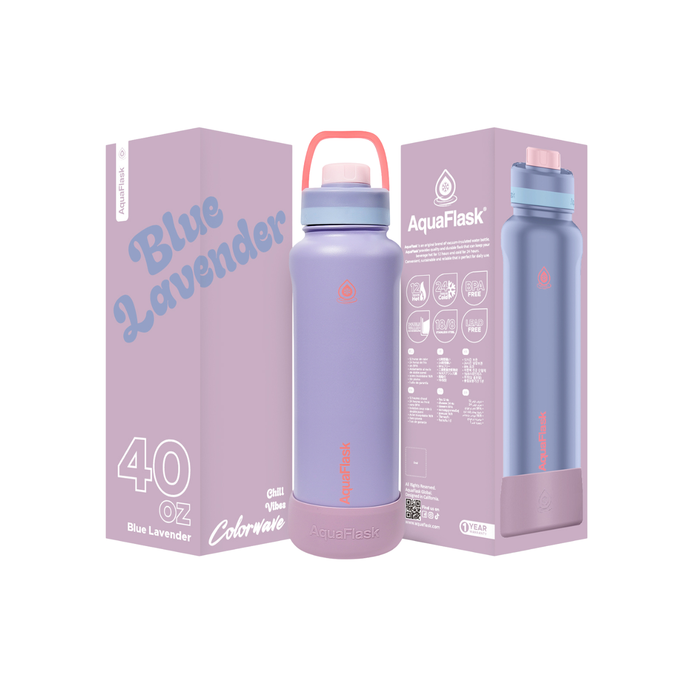 Color Wave 40oz Blue Lavander