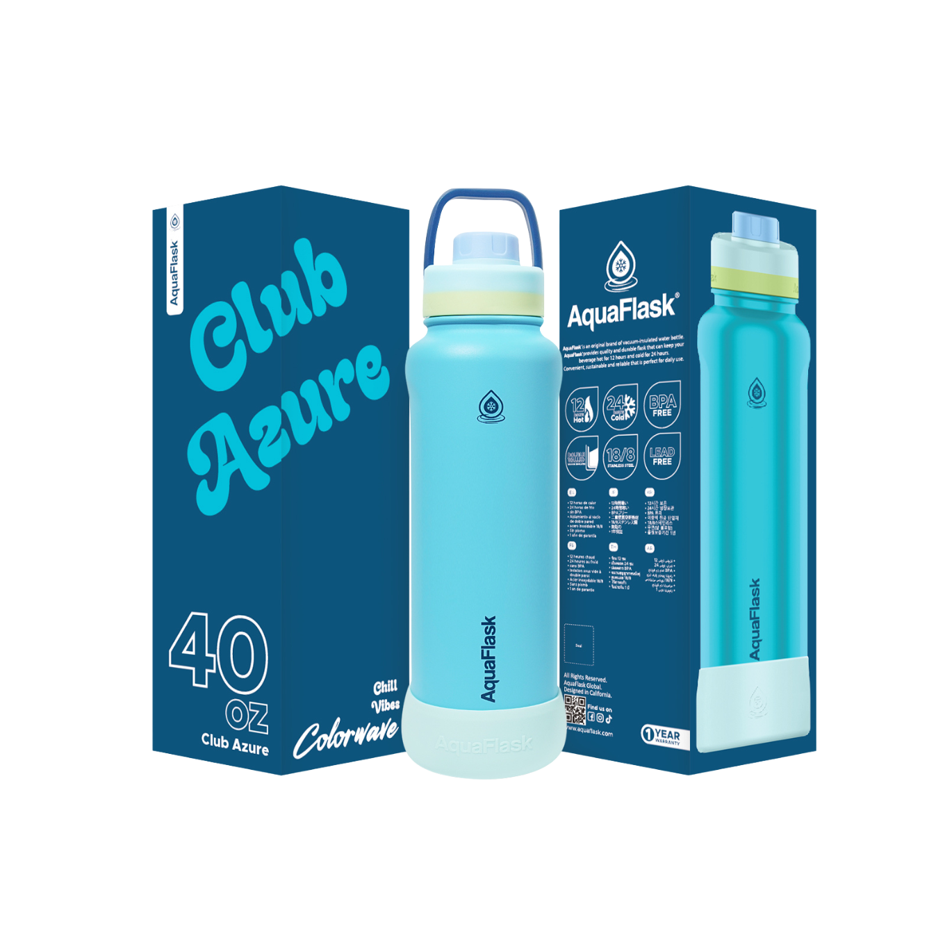 Color Wave 40oz Club Azure