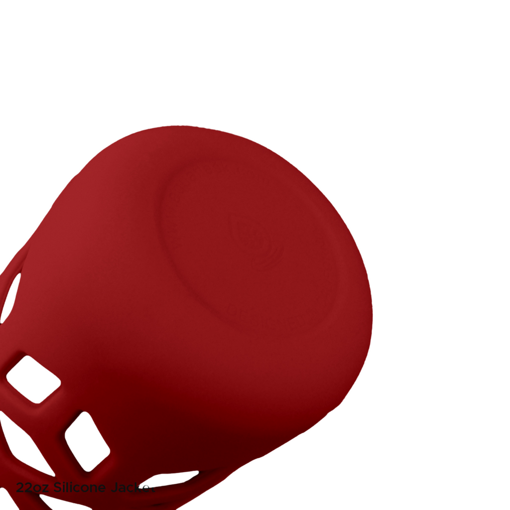 Silicone Jacket 22oz Cherry Red
