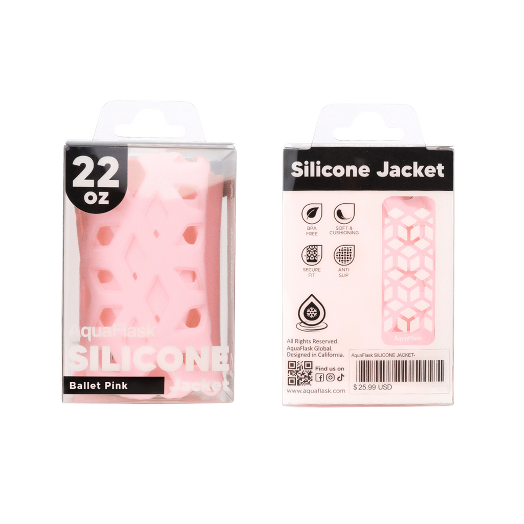Silicone Jacket 22oz Ballet Pink