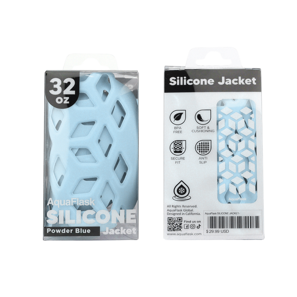 Silicone Jacket 32oz Powder Blue