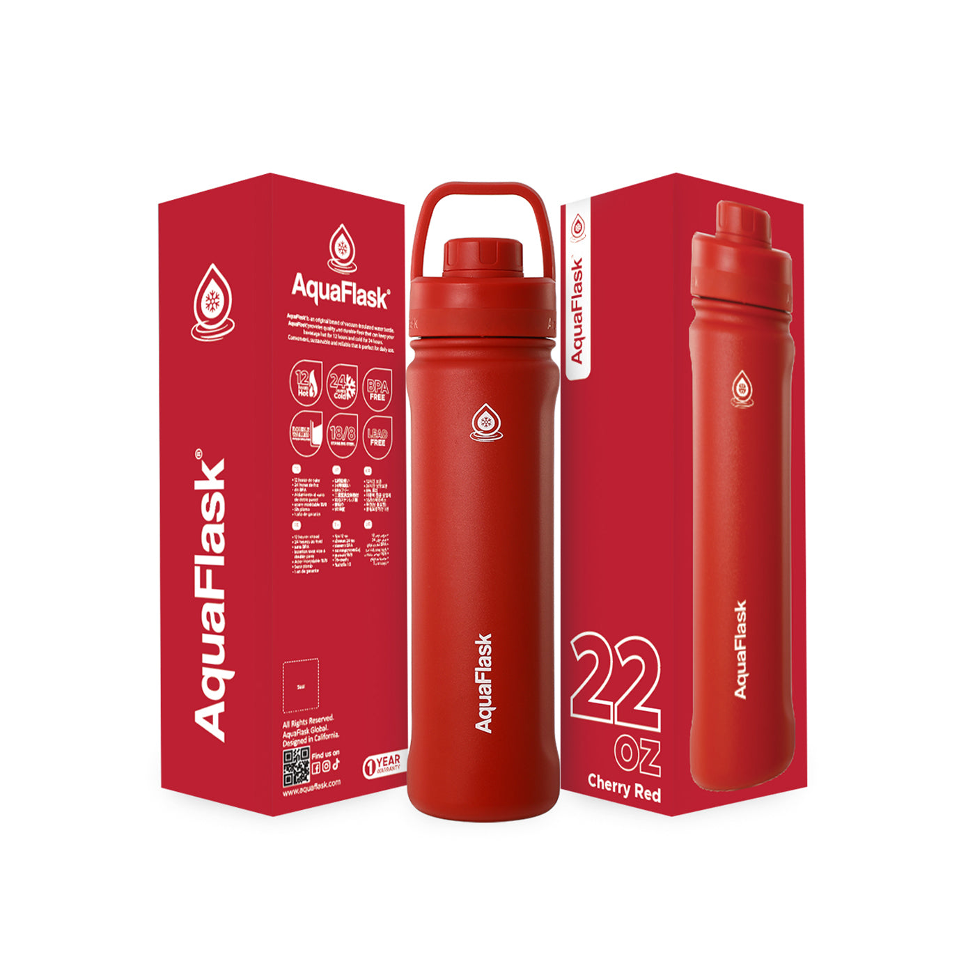 Core Active 22oz Cherry Red