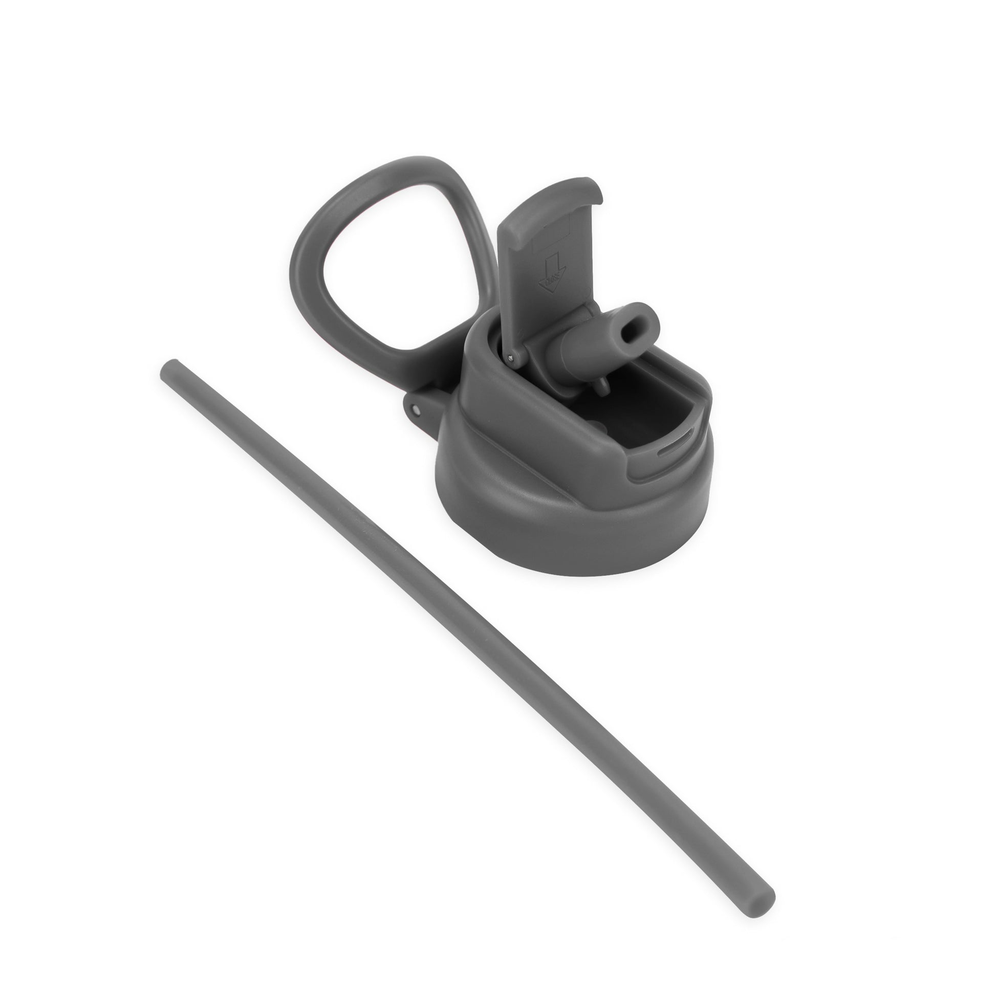 Straw Lid Stone Gray