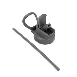 Straw Lid Stone Gray