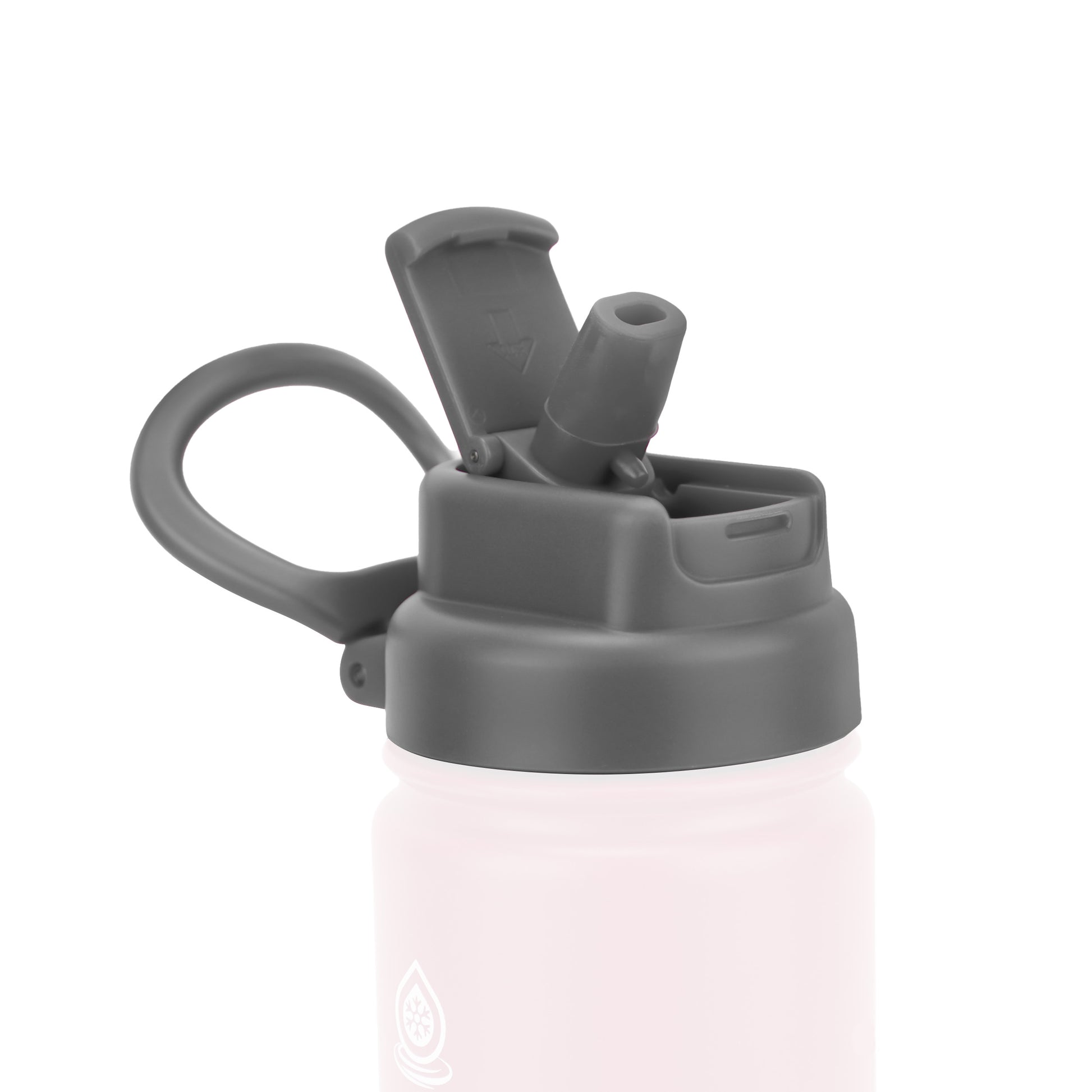Straw Lid Stone Gray